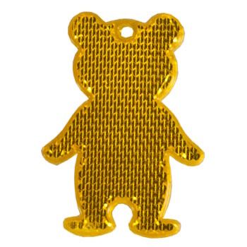 Fußgängerreflektor Bär - orange-561