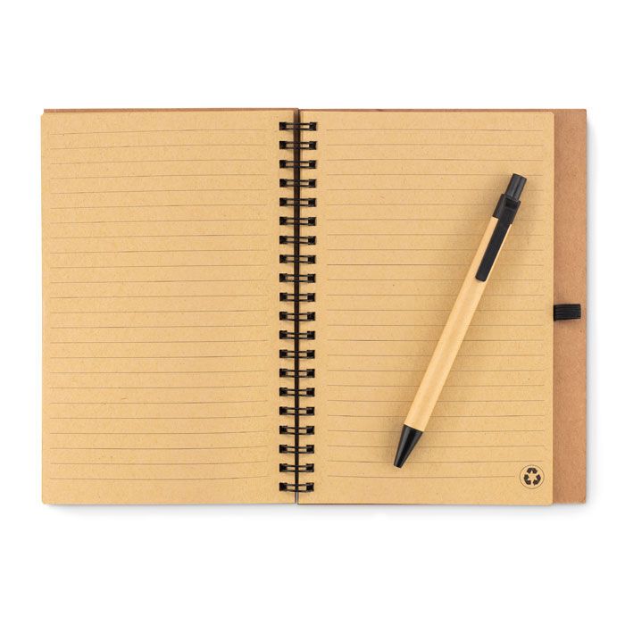 Notizbuch mit Kork-Cover SONORA PLUSCORK - schwarz-361