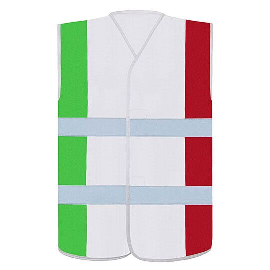 green - white - red