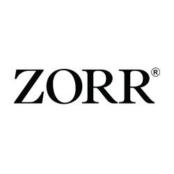 Zorr Logo auf weißem Hintergrund.