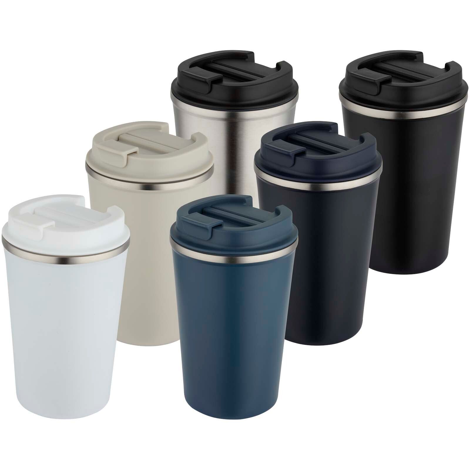Newport 350 ml doppelwandiger, vakuumisolierter Becher aus Edelstahl  - schwarz-197