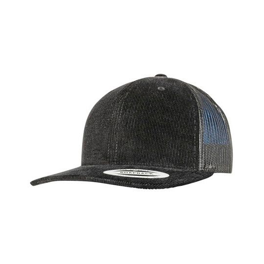 Corduroy Retro Trucker - black-977