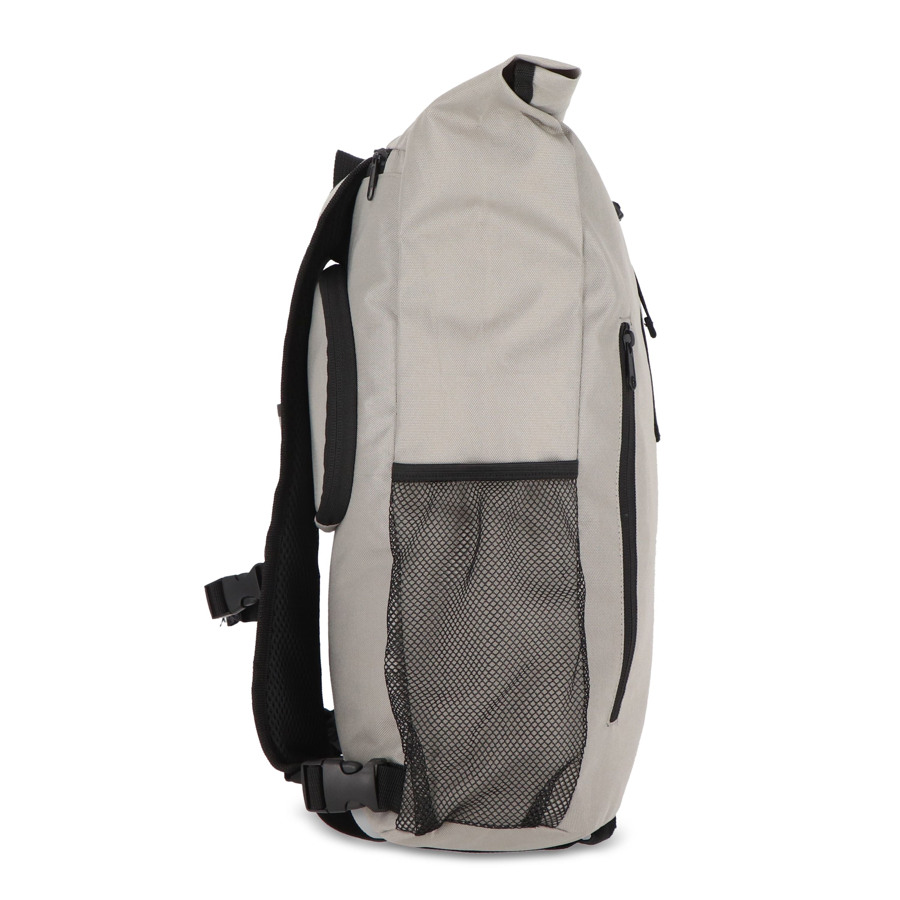 R-PET 600D Rolltop Fahrrad-Rucksack 20L - grau-617