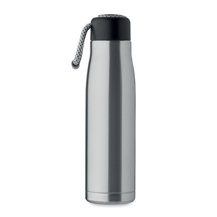 Doppelwandige Flasche 500 ml CORDLE - mattsilber-939