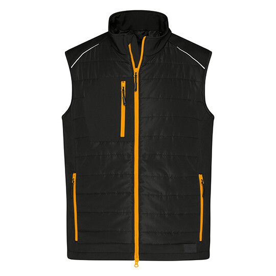 black - neon orange