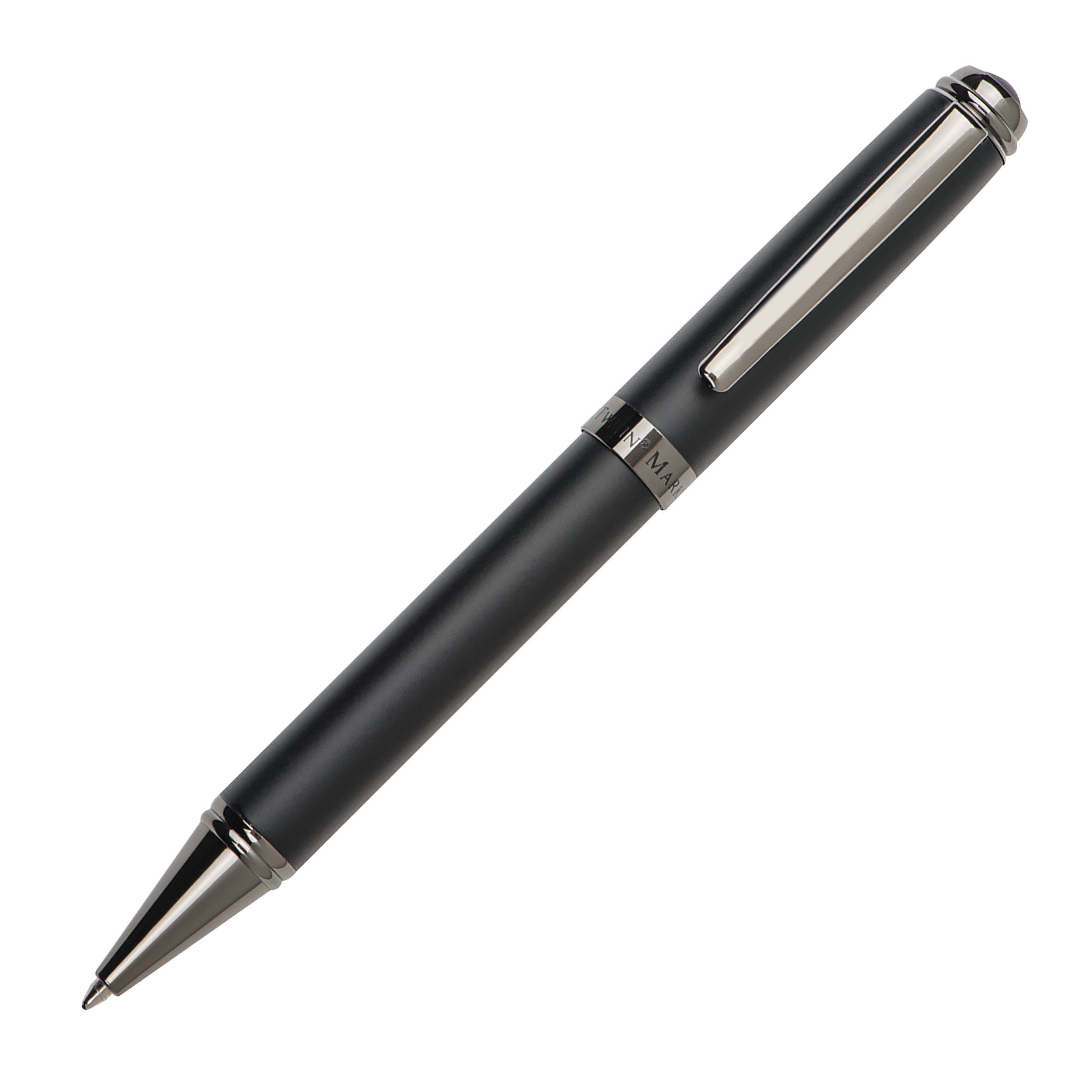 Mark Twain Kugelschreiber aus Metall - schwarz-372