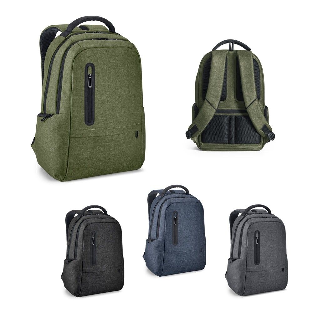 BOSTON Wasserdichter 2Tone Nylon 17'' Laptop-Rucksack - blau-952