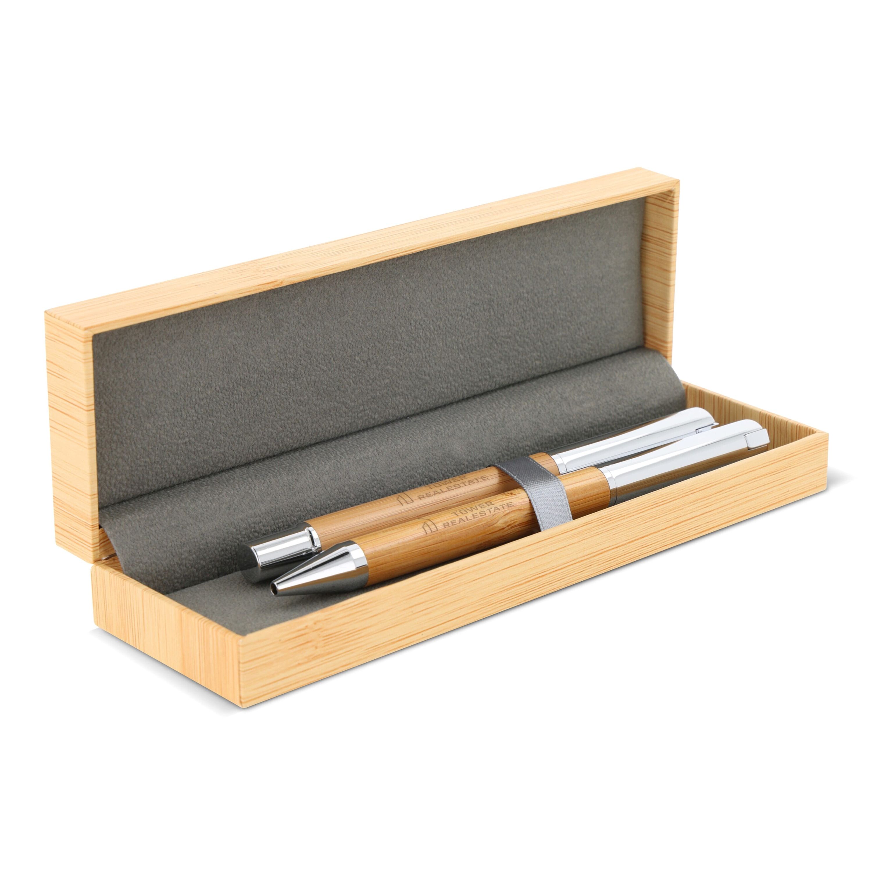 Kugelschreiber und Rollerball Bambus - holz-19