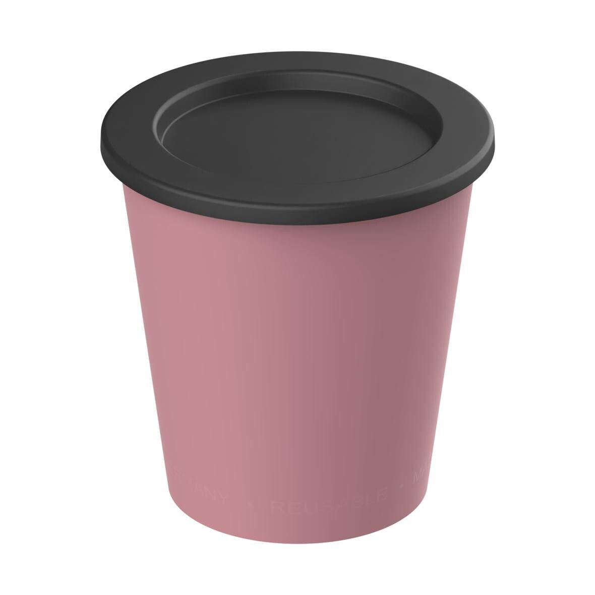 Dipbecher ToGoPlus, 200 ml - raffiniertes rot - schwarz-619