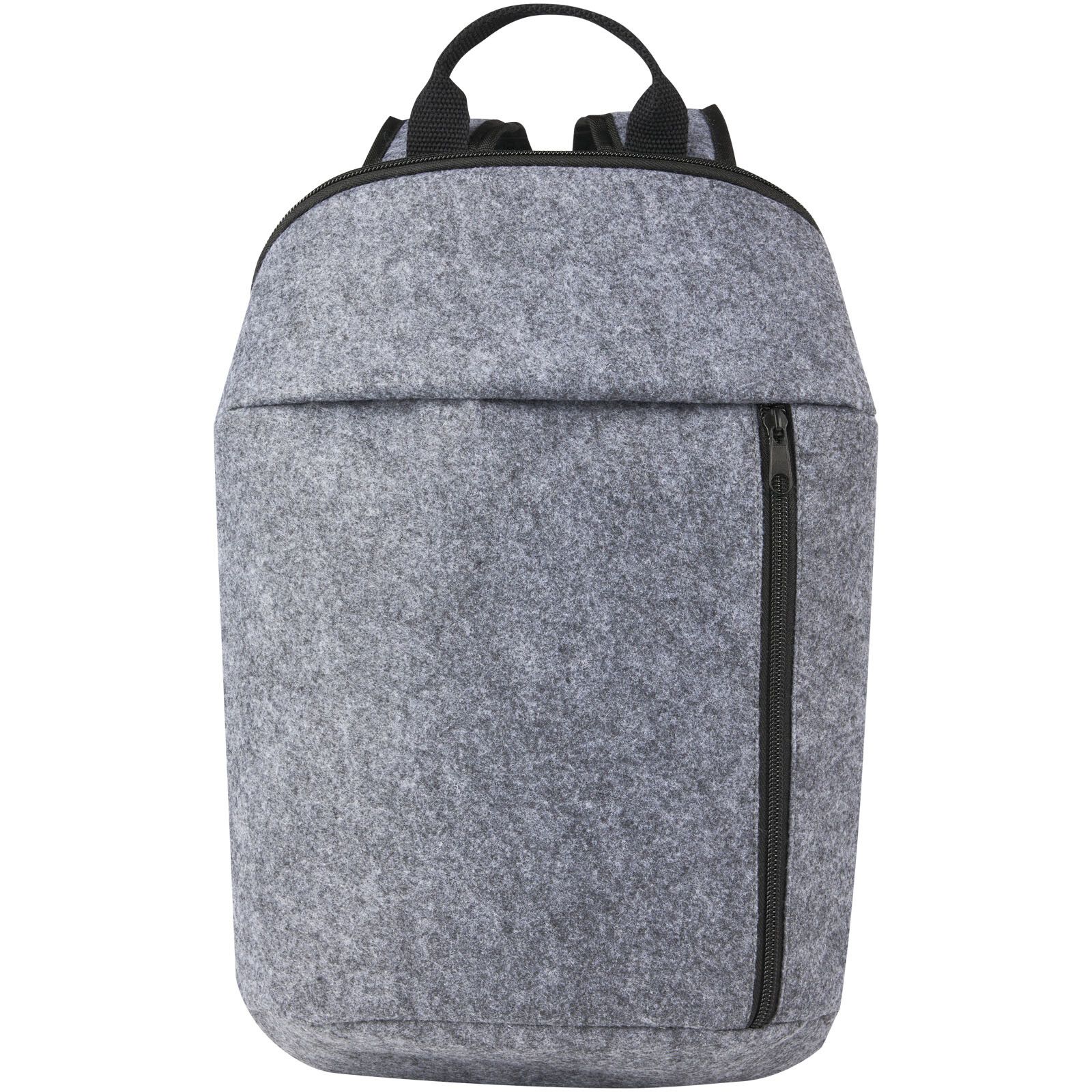 Felta Kühlrucksack aus GRS-recyceltem Filz 7 L - mittelgrau-685