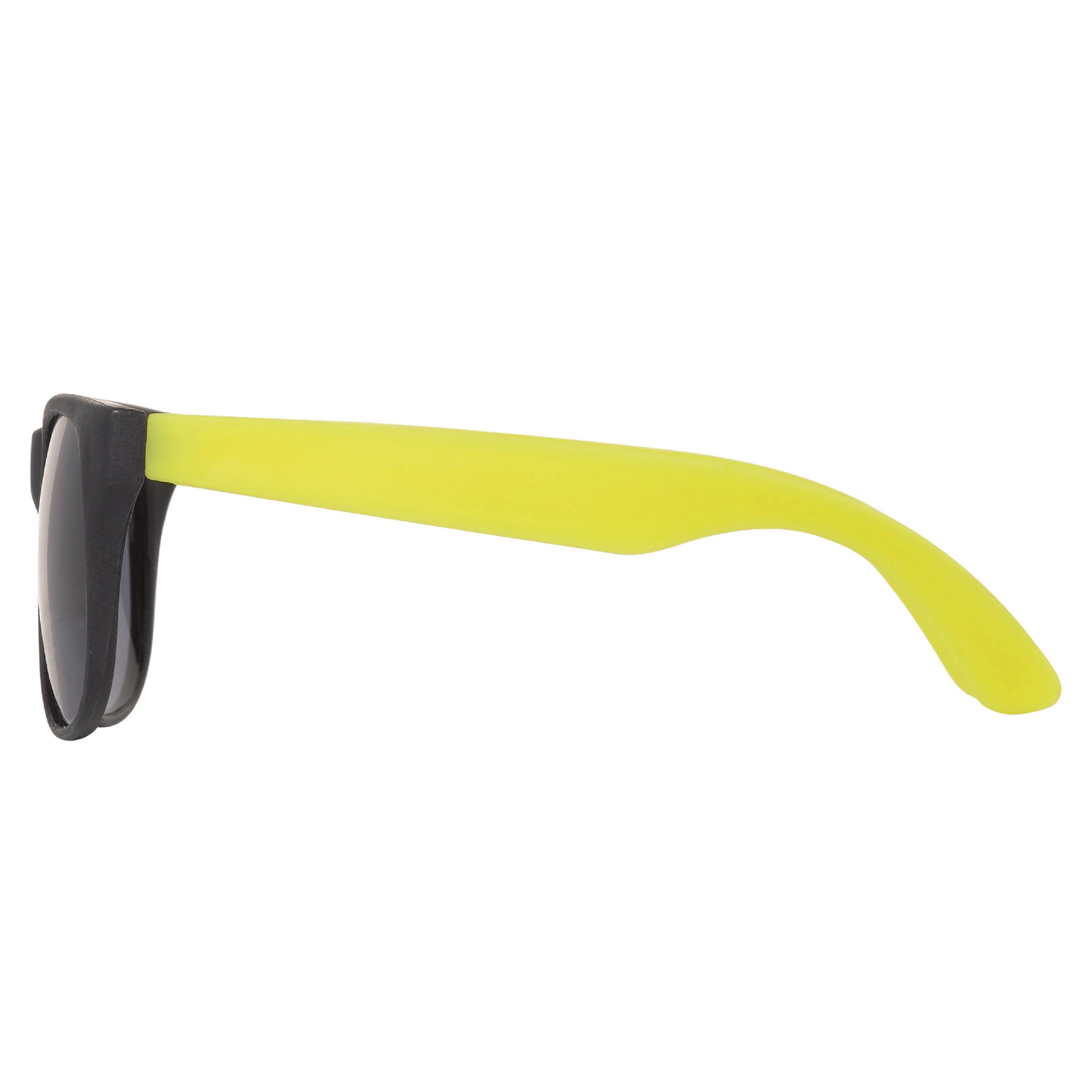 Sonnenbrille Neon UV400 - schwarz  -  gelb-477