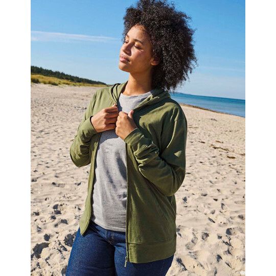 Unisex Jersey Hoodie With Zip - sport grey-870