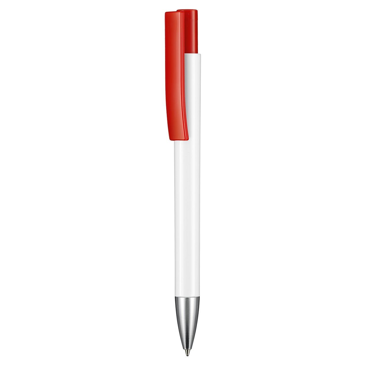 Kugelschreiber STRATOS - weiss - signal-rot-206