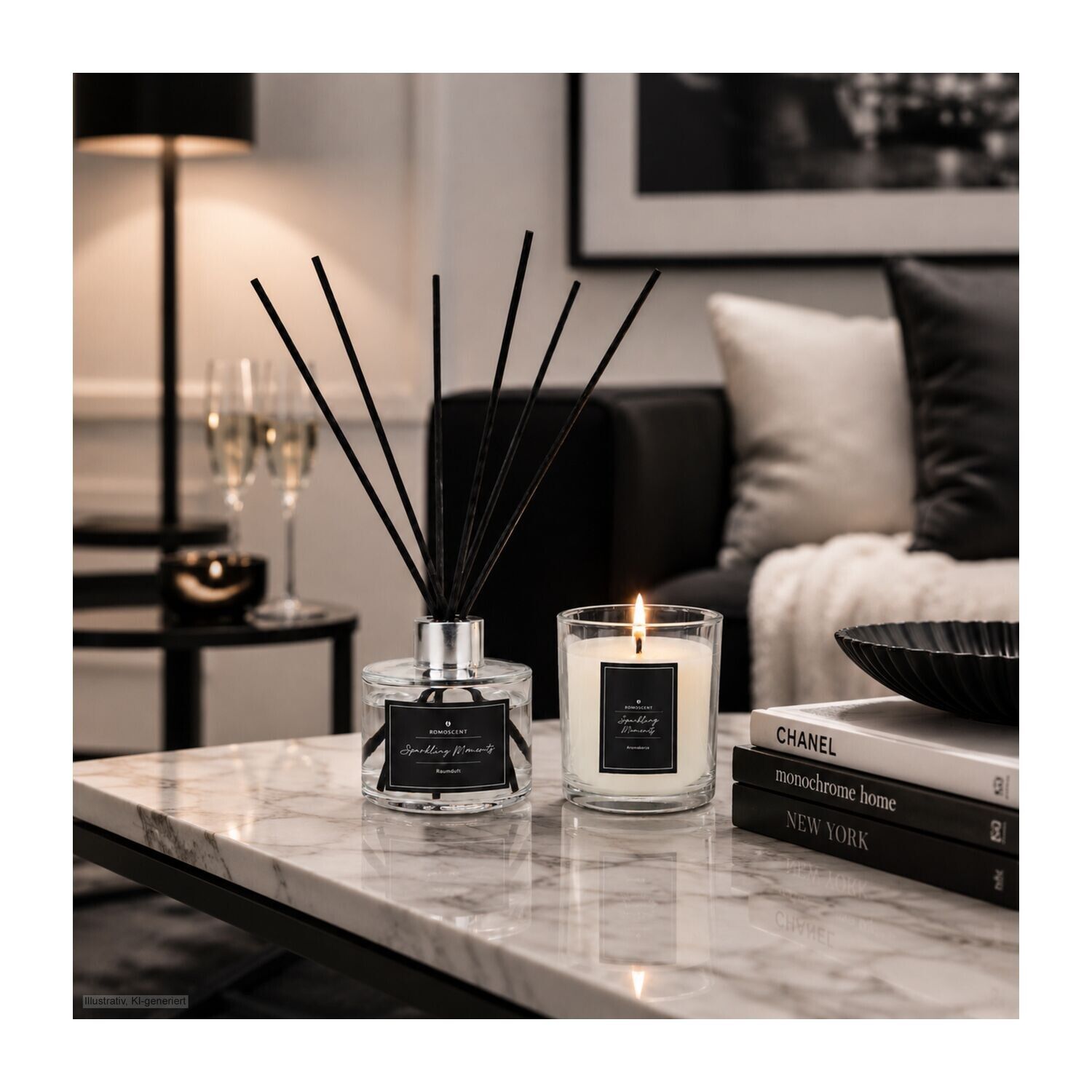 ROMOSCENT® Aroma-Set Sparkling Moments, Raumduft & Aromakerze-51