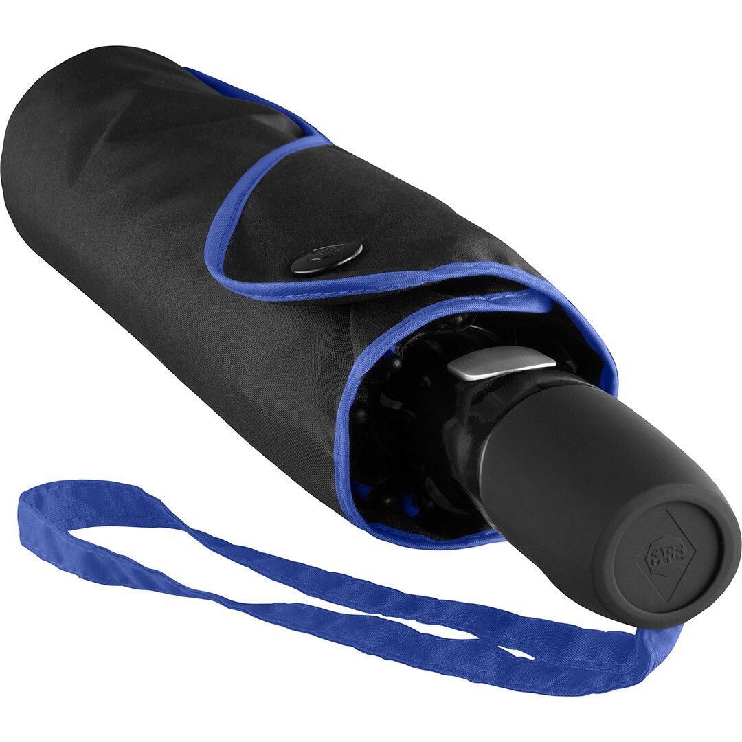 AOC-Oversize-Taschenschirm FARE® Seam Ø104 cm - schwarz - euroblau-462