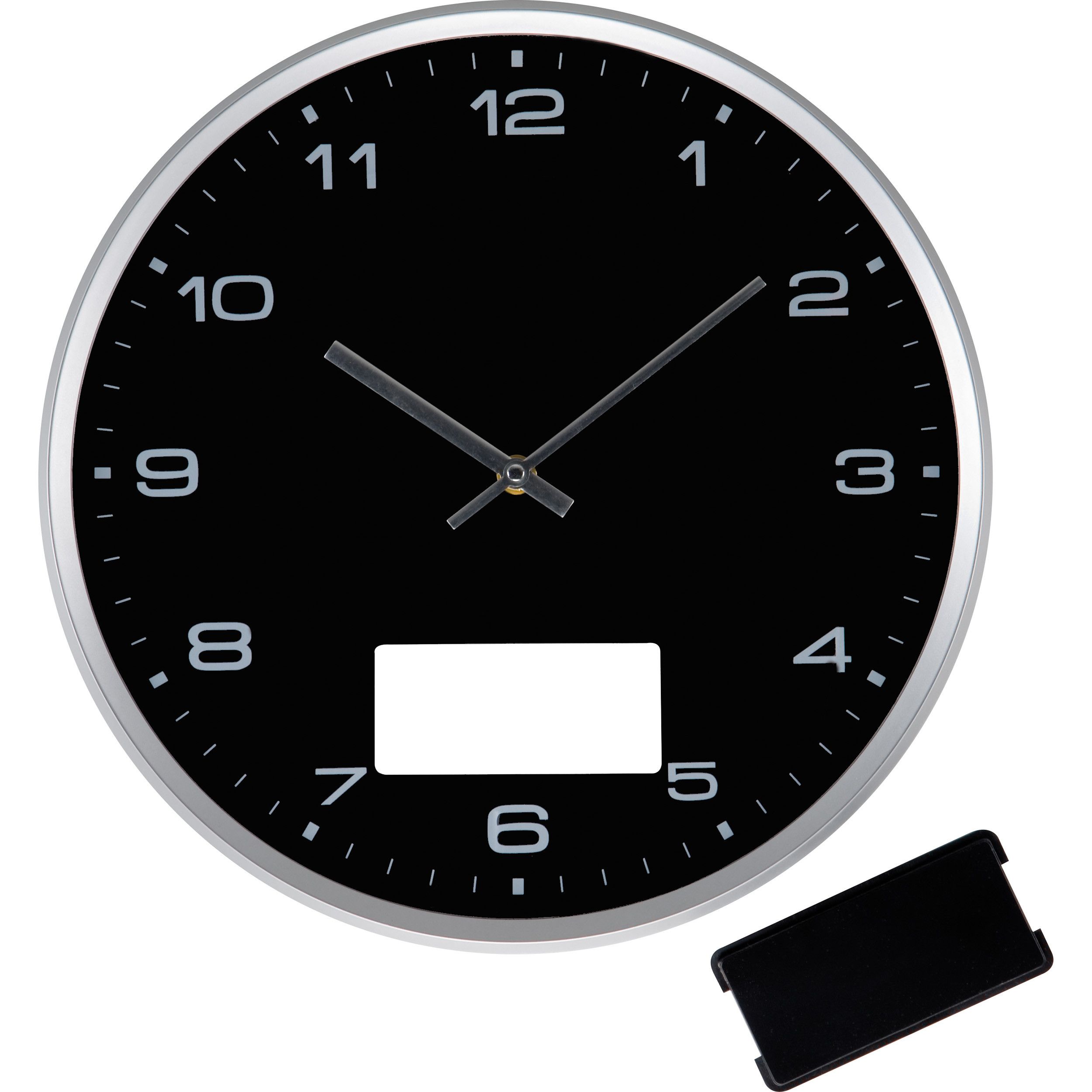 Wanduhr mit Click System - schwarz-573