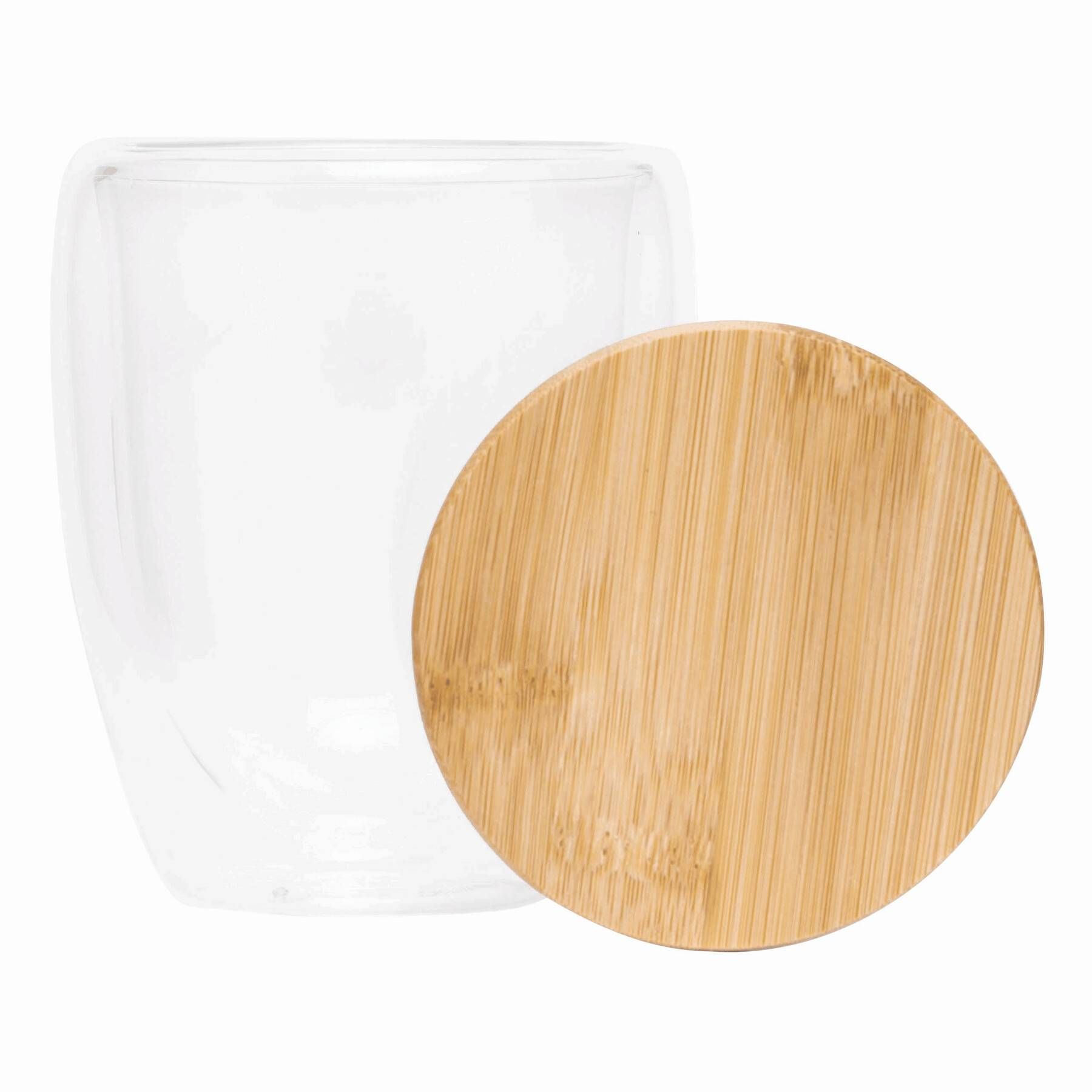 Glas BAMBOO ART M, Füllmenge ca. 350 ml - braun - transparent-777