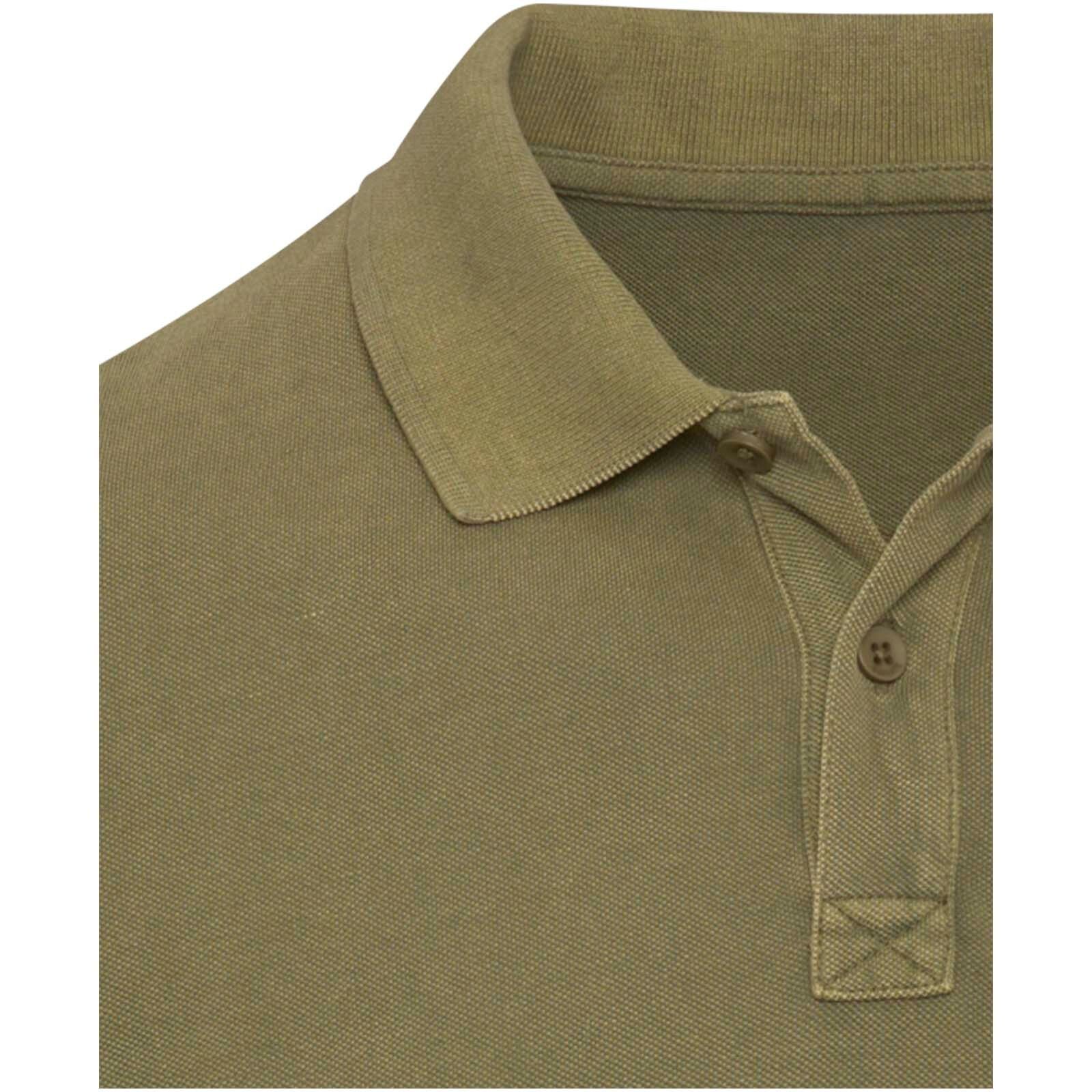 Calgary Poloshirt für Herren im Washed Look, 200 g/m2 - waldgrün-719