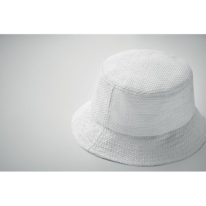 Bucket Hut Papierstroh BILGOLA+ - weiß-143