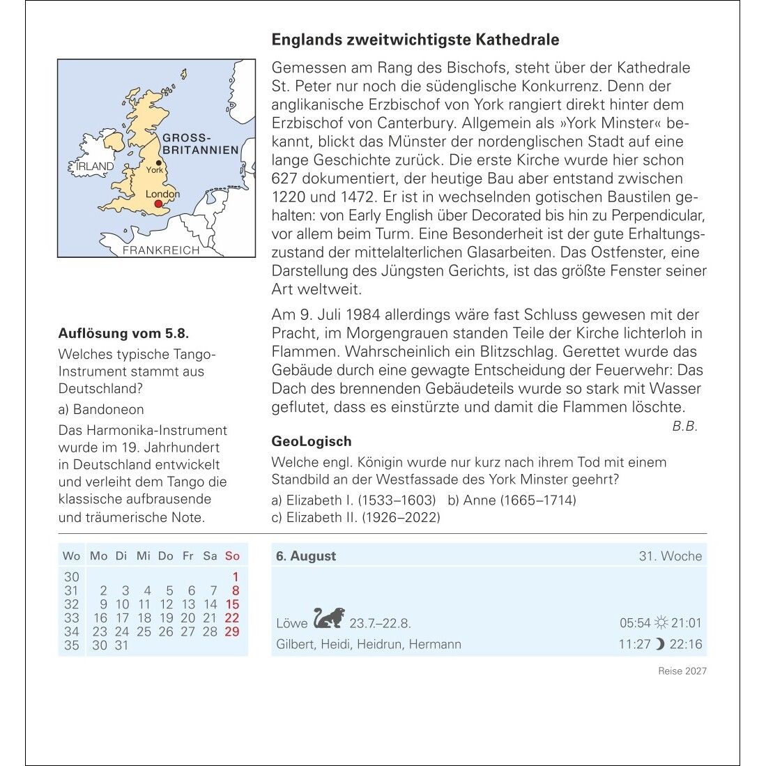 Reise Tagesabreißkalender-269