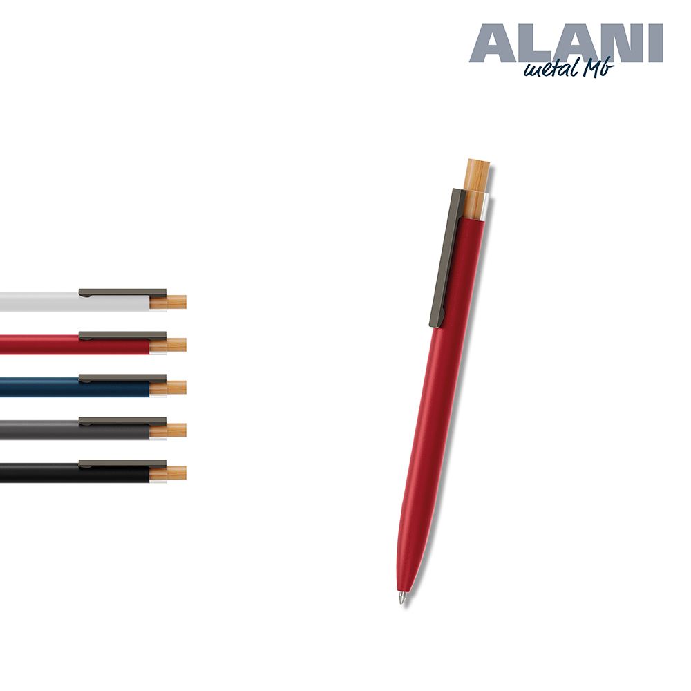 Druckkugelschreiber Alani metal Mb - schwarzmetallic-610