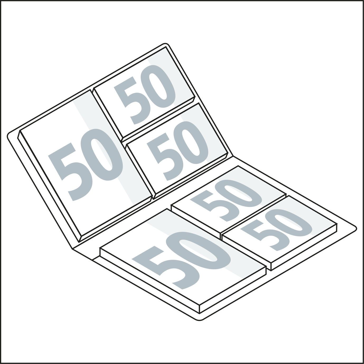 Haftnotiz-Set Monaco, matt-910