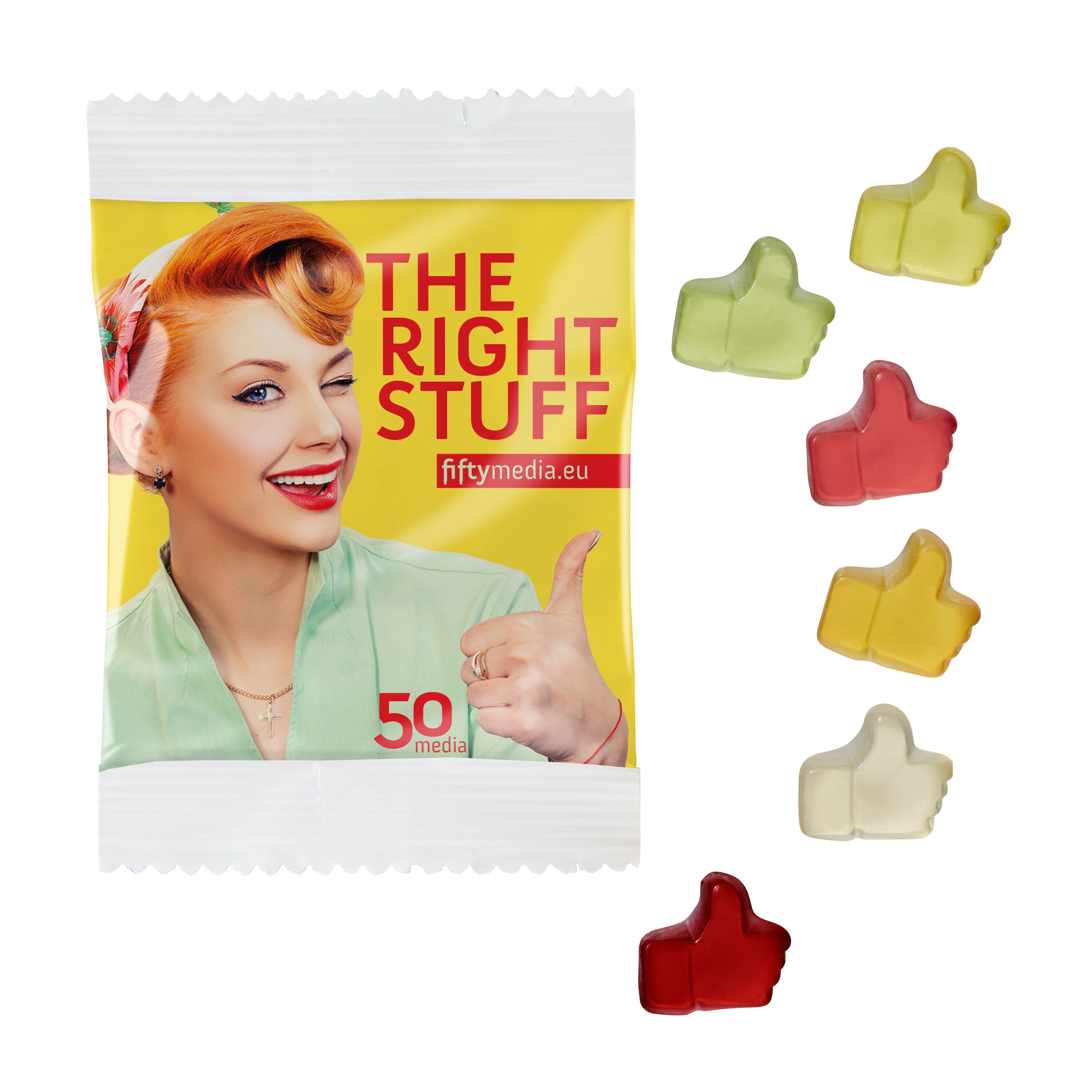 Fruchtgummi STANDARD-Formen 10 g im kompostierbaren Tütchen-546
