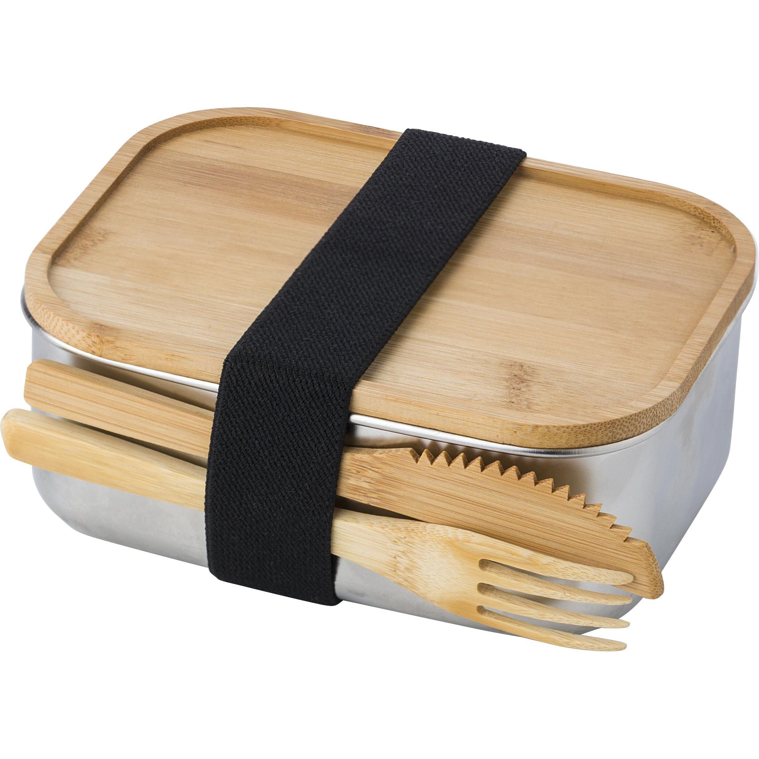 Brotdose aus Edelstahl Esme - braun-643