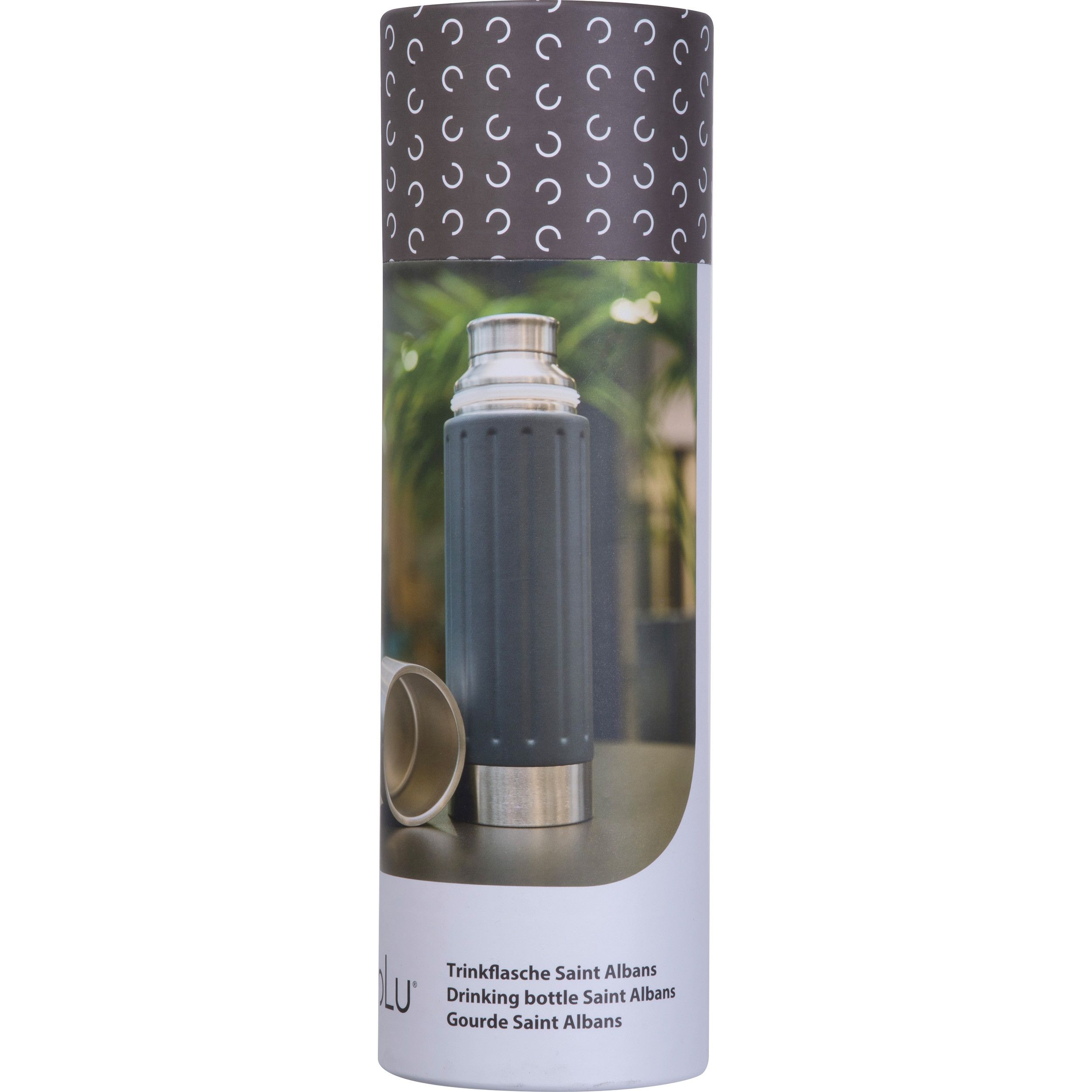 MoLu Edelstahlflasche kupferisoliert Saint Albans - anthrazit-308