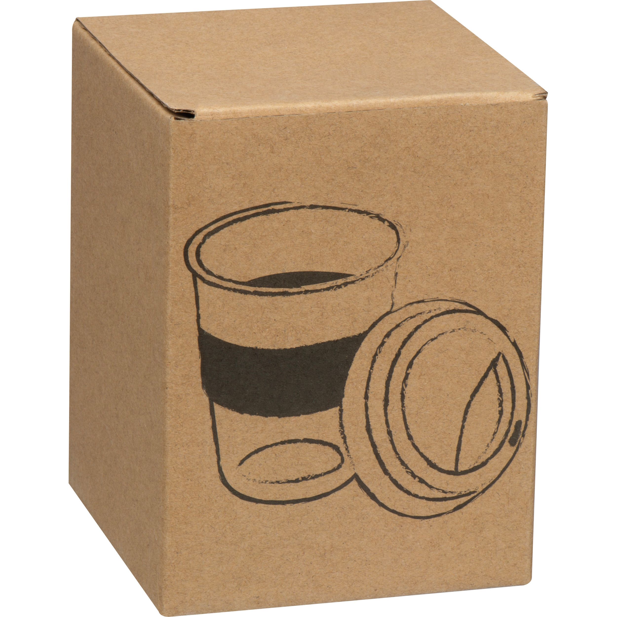Becher aus Glas, 300ml - rot-560