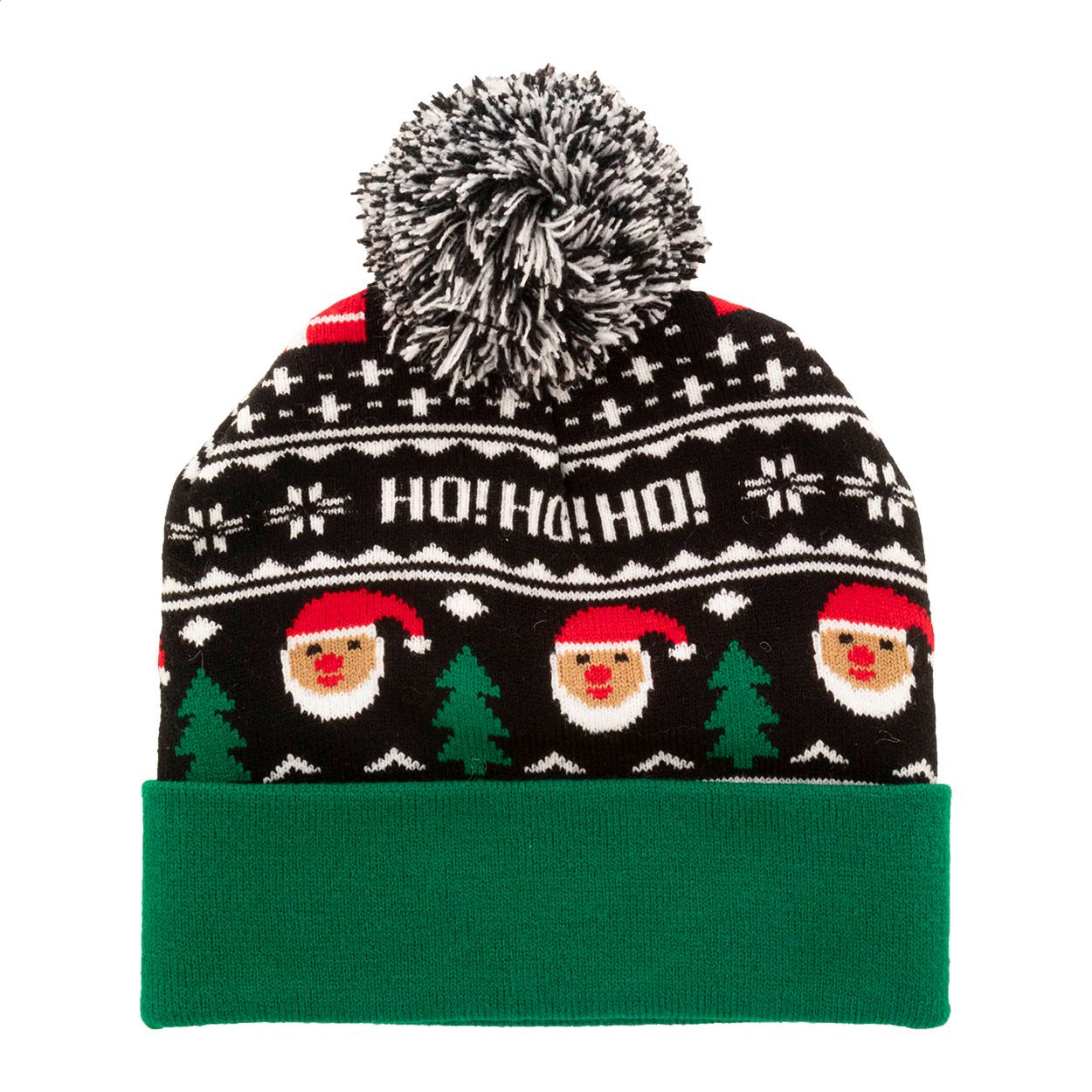 Morkved Weihnachts-Mütze - Ho ho ho - mehrfarbig-858