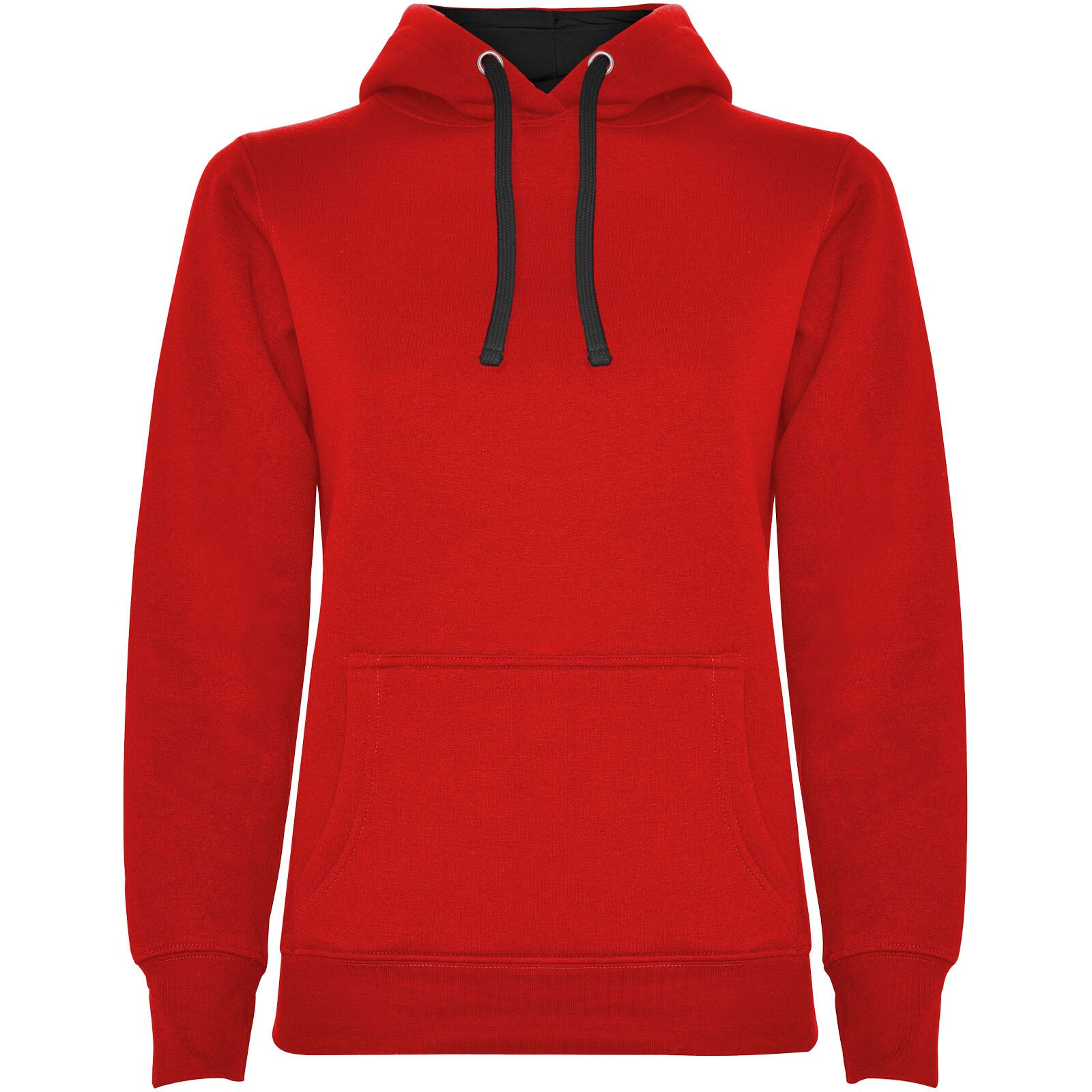 Urban Kapuzenpullover für Damen - rot -  schwarz - M-320