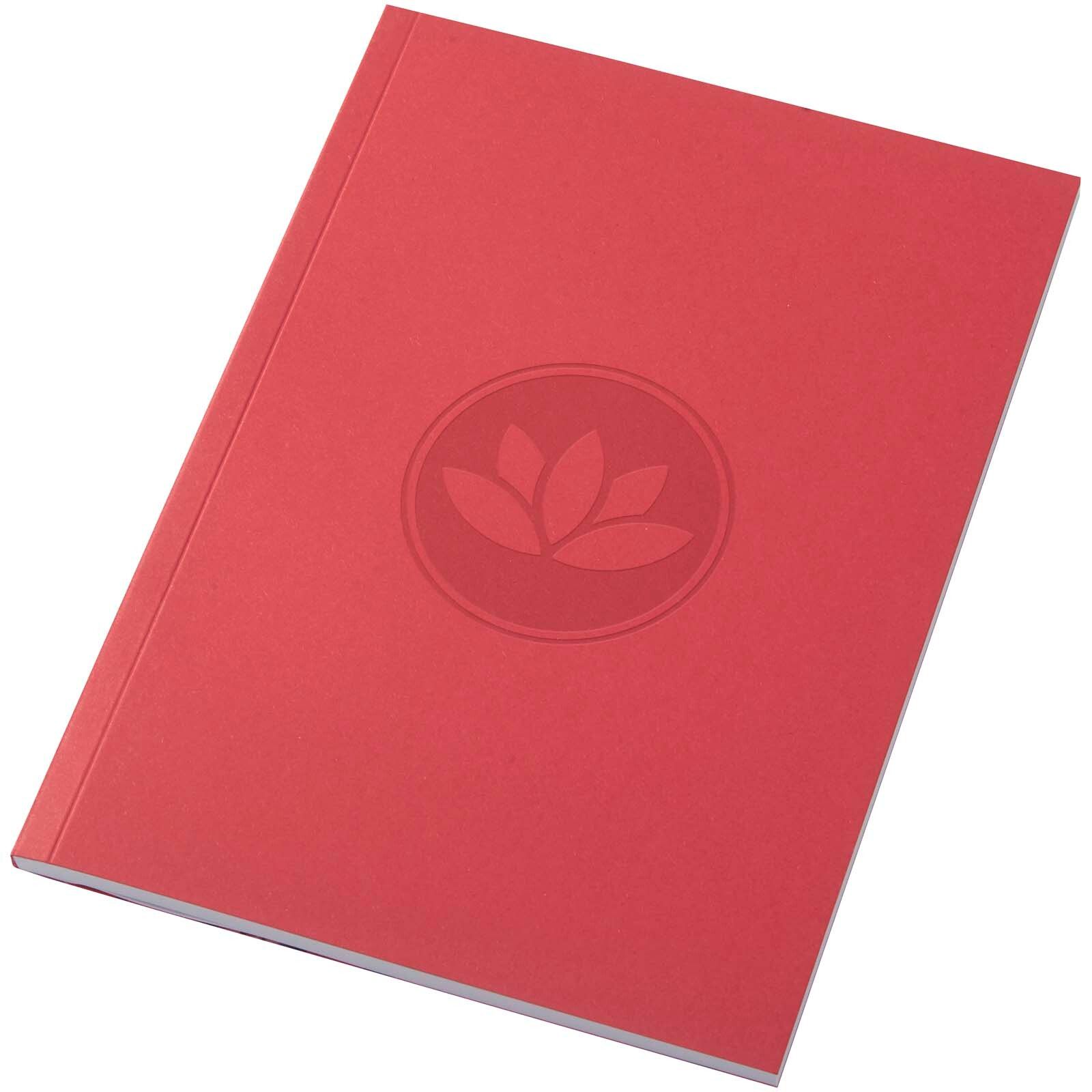 Novella Austen A5 Softcover Notizbuch aus Recyclingmaterial – 50 Blatt - rot-518