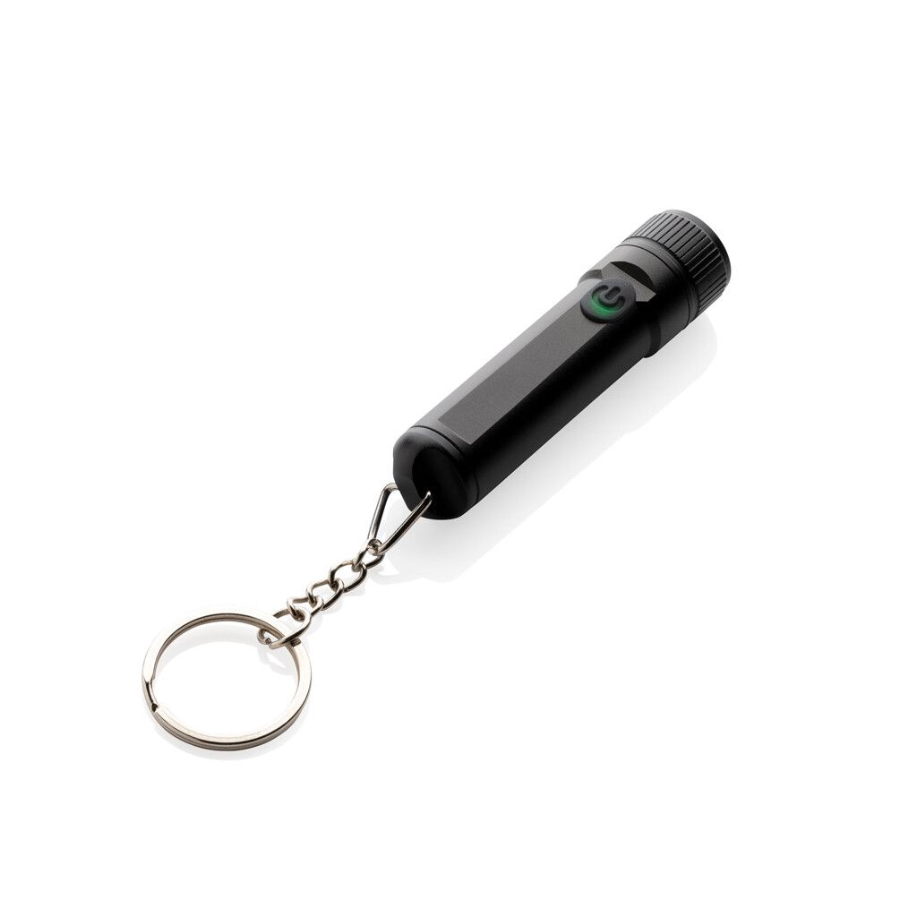 Gear X wiederaufladbare ultrahelle Key-Chain Taschenlampe - schwarz-189