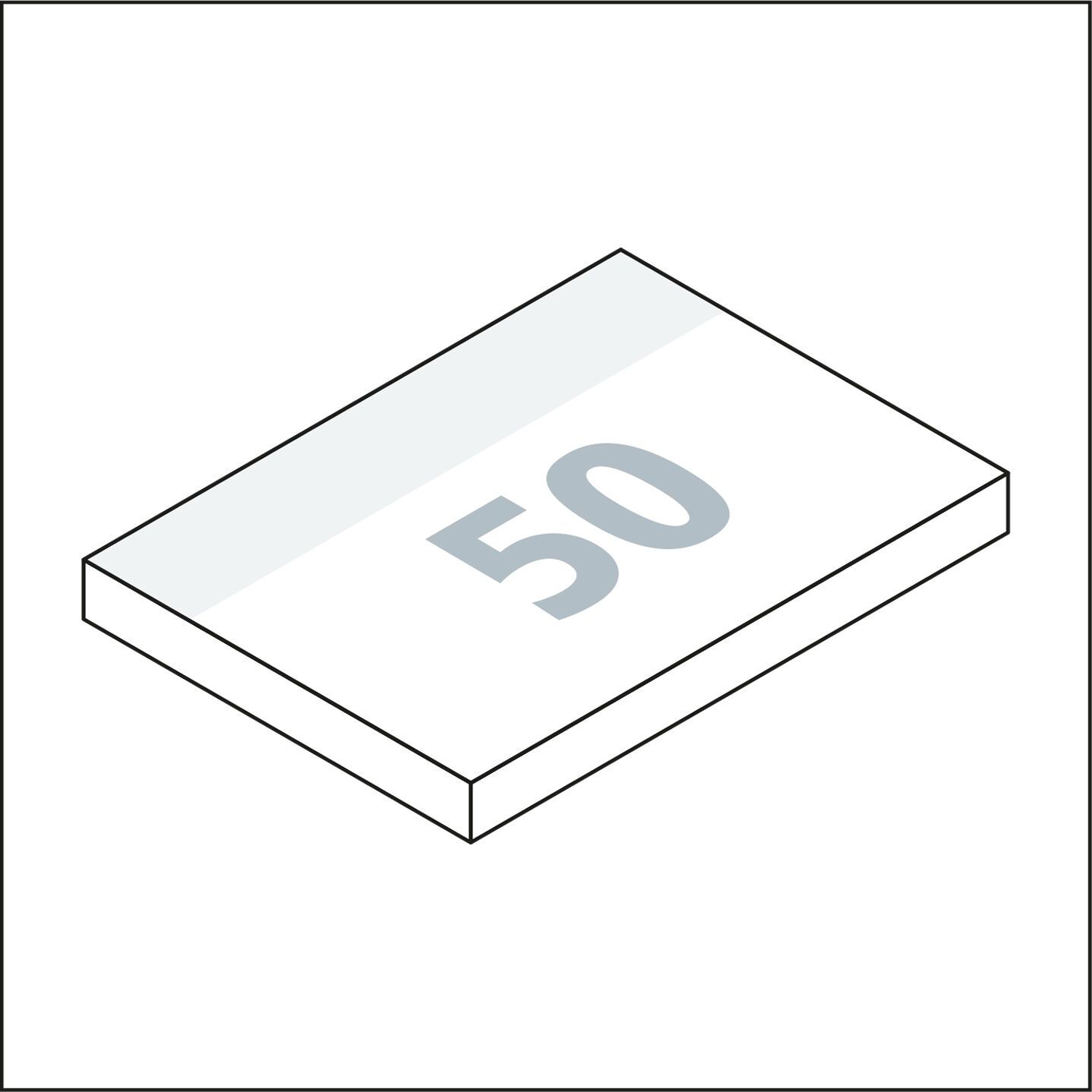 Haftnotizblock Basic 100 × 72 mm, 50 Haftzettel-751