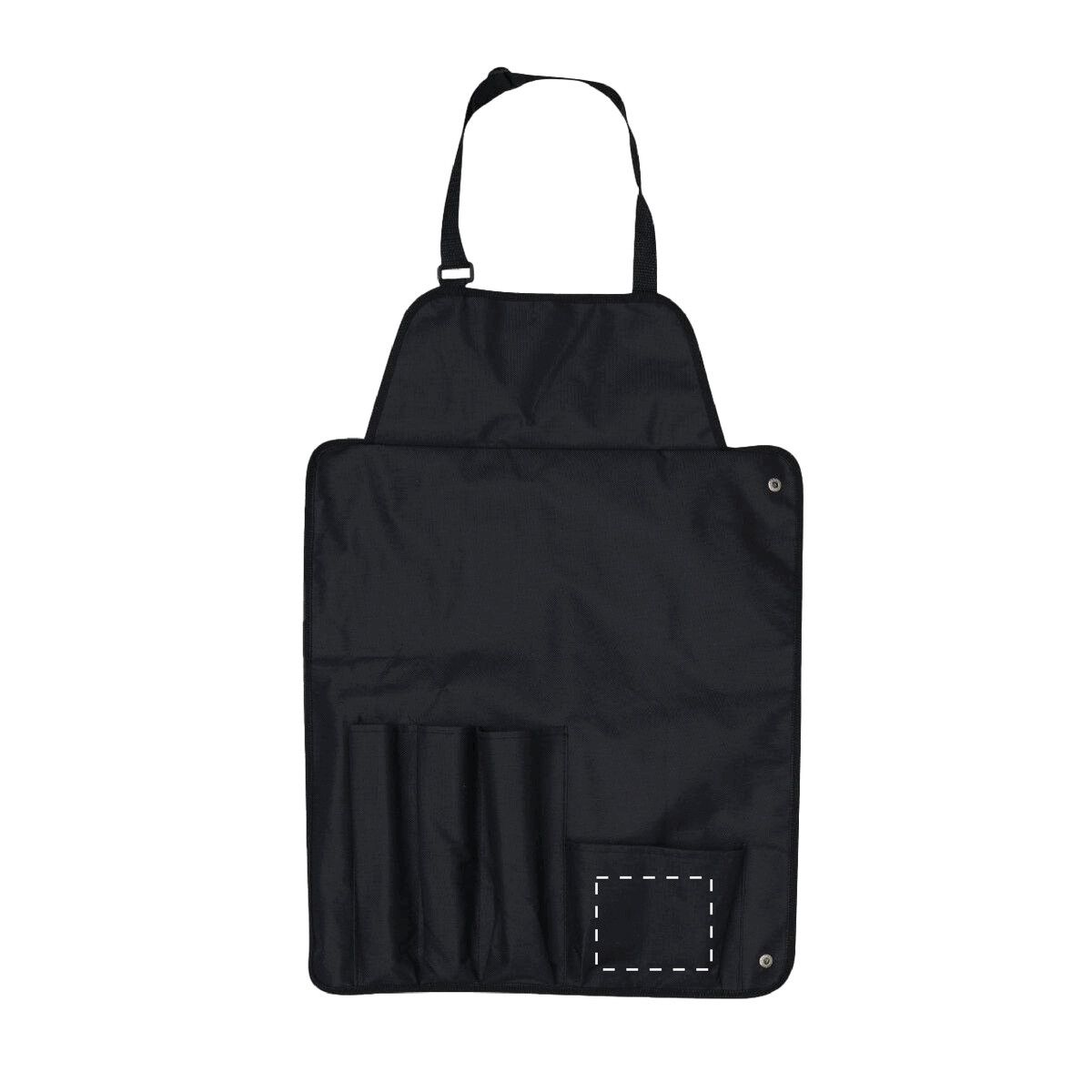 Veredelungsposition auf der Tasche mit dem Handschuh