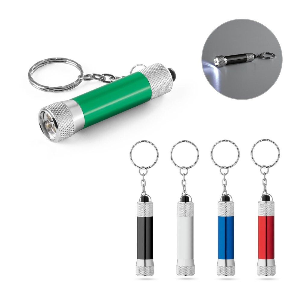 RE-LERGAN Aluminium-Schlüsselanhänger mit 3-LED-Taschenlampe - königsblau-114
