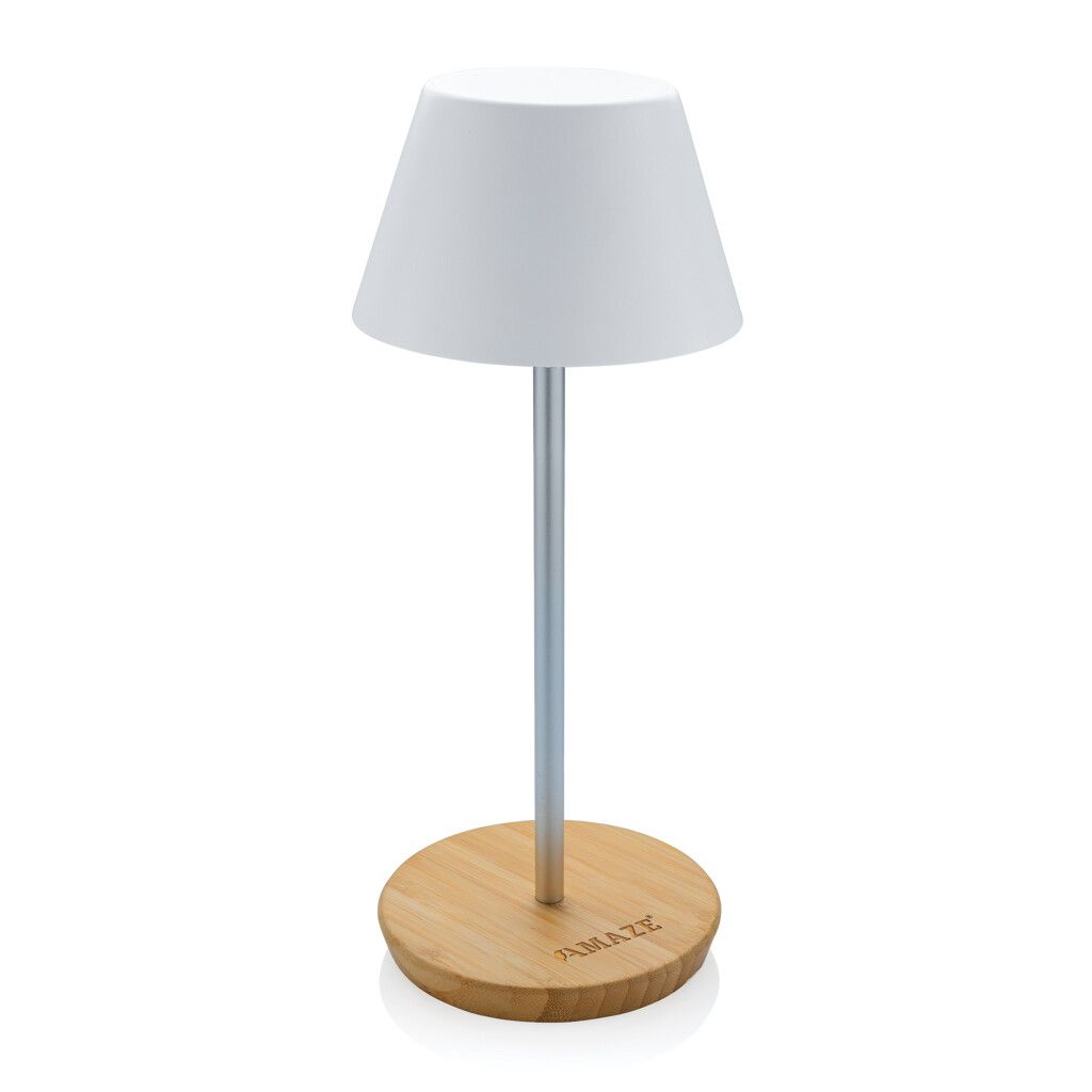Pure Glow USB-Tischleuchte aus RCS recyceltem Kunststoff - weiß-507