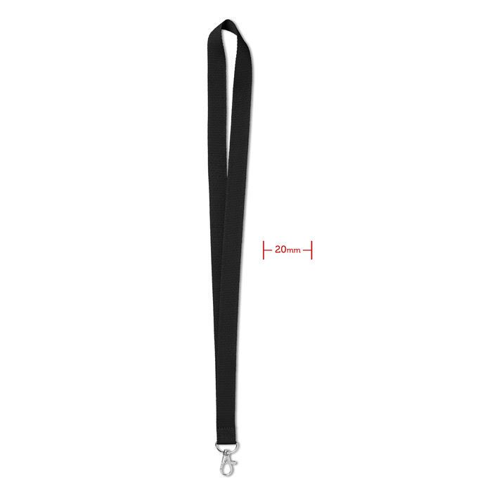 Lanyard 20mm SIMPLE LANY - schwarz-222