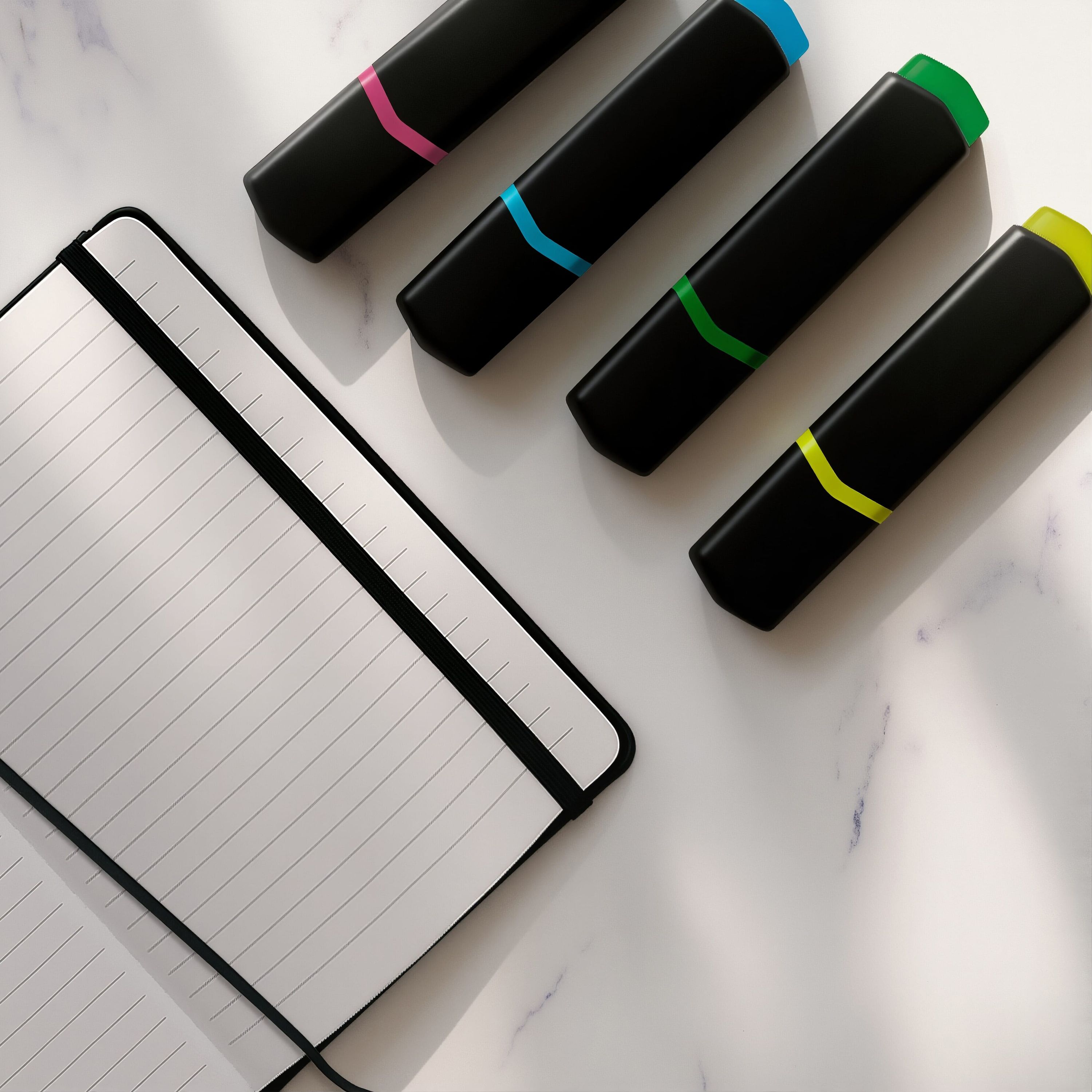 Textmarker - schwarz  -  blau-957