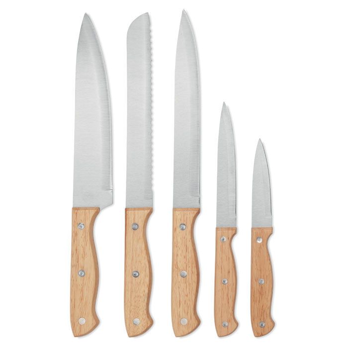 Messerblock 5-teilig GOURMET - holz-451