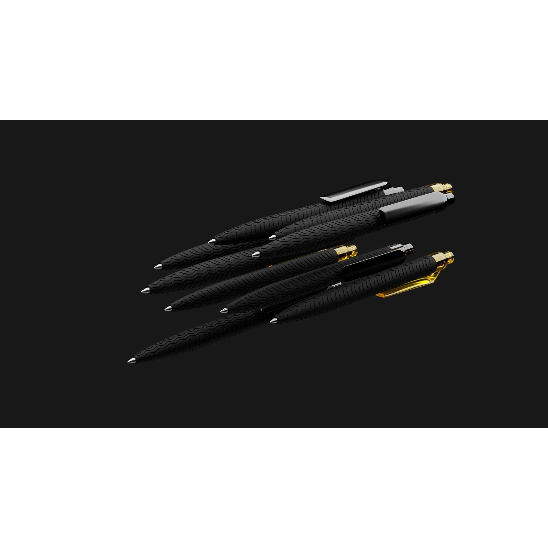prodir QS03 PMS Push Kugelschreiber Metall-Clip - black - silver-347