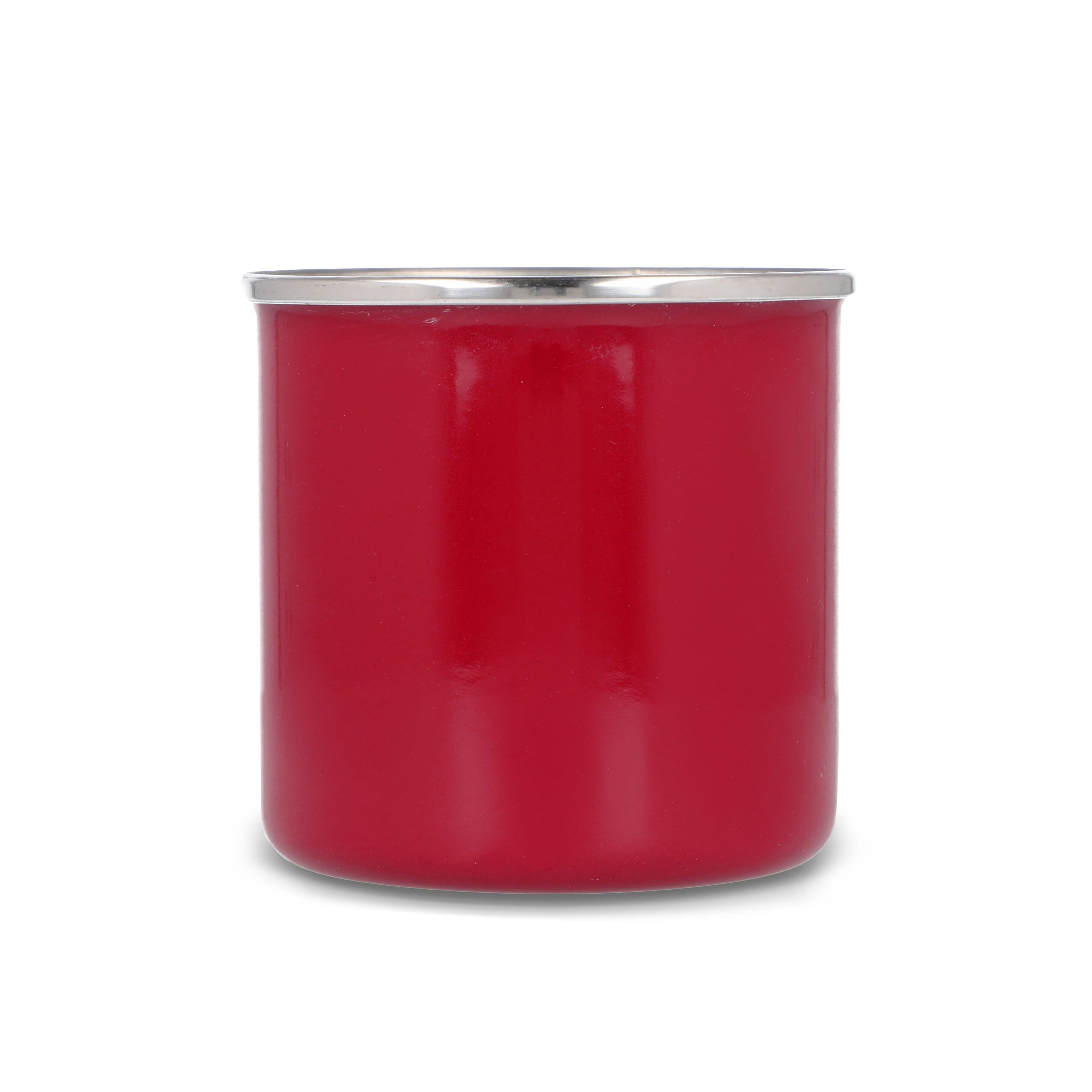 Emalie Becher 350ml - rot-46