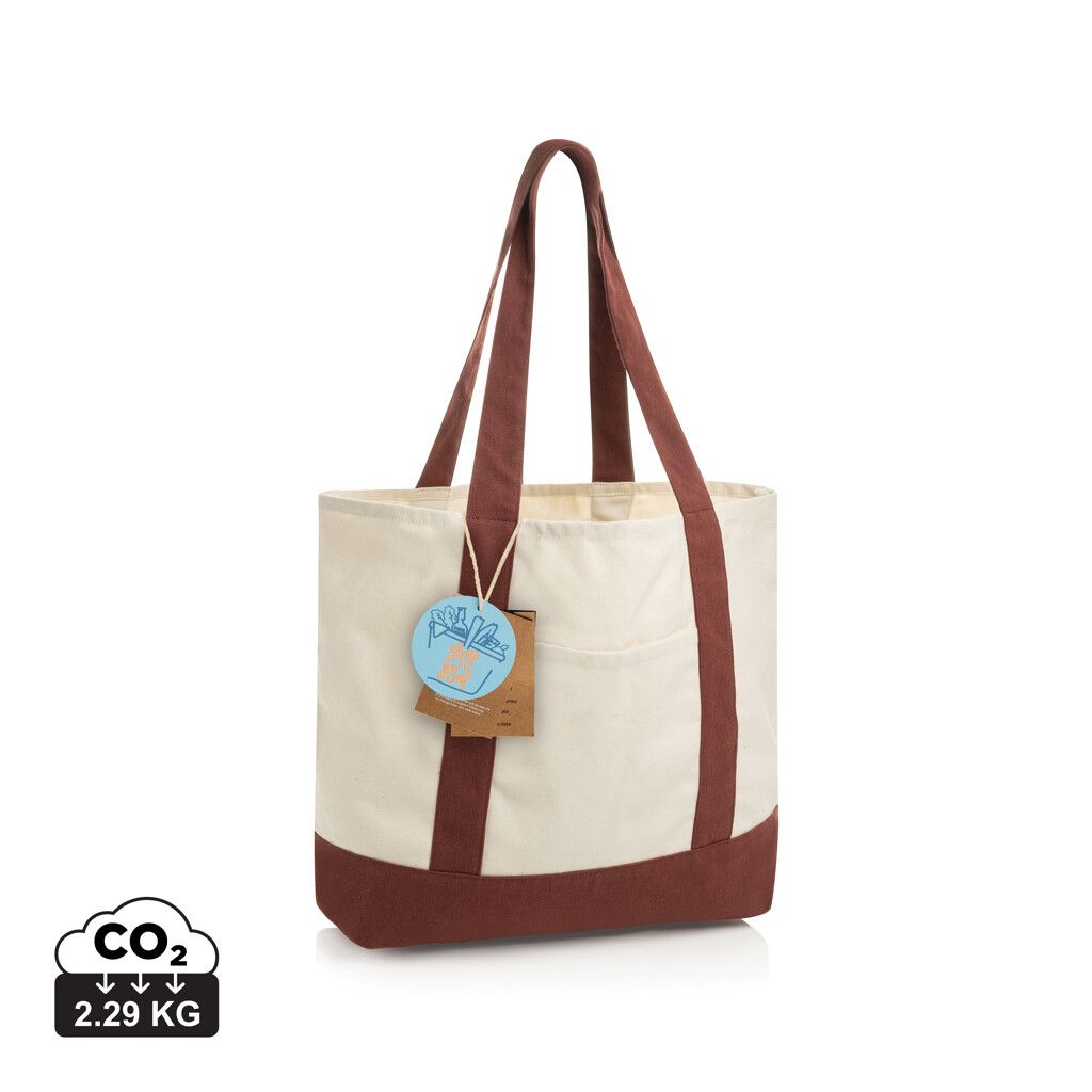 SHOP LOCAL AWARE™ Tasche aus recycelter Baumwolle, 350g/m² - burgunderrot-586