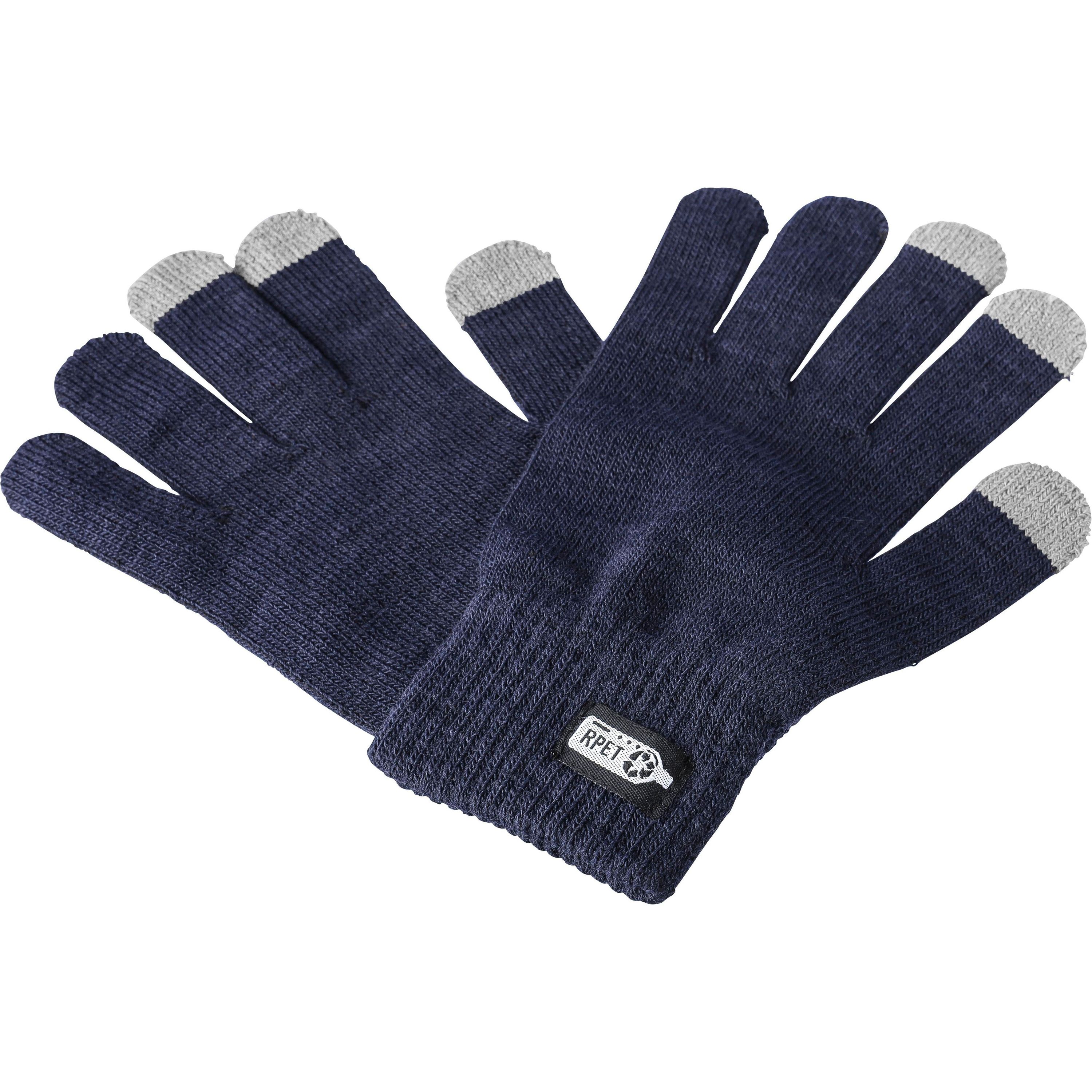 Handschuhe aus recyceltem Acryl Elena - schwarz-828