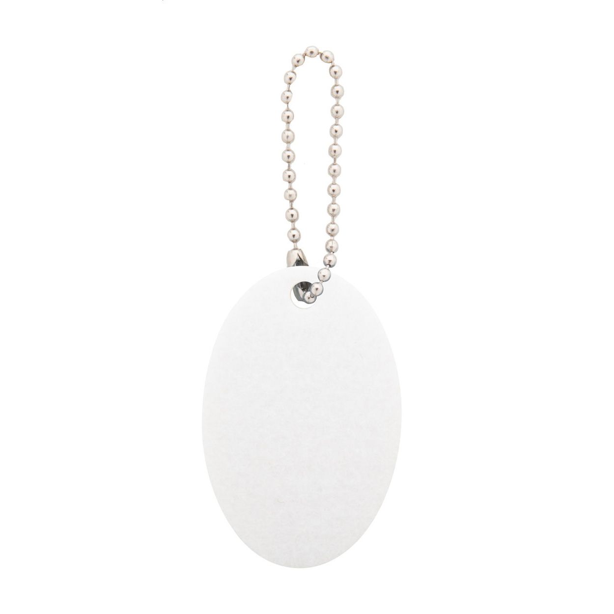 Individueller Schlüsselanhänger, Oval Felty - weiß-509