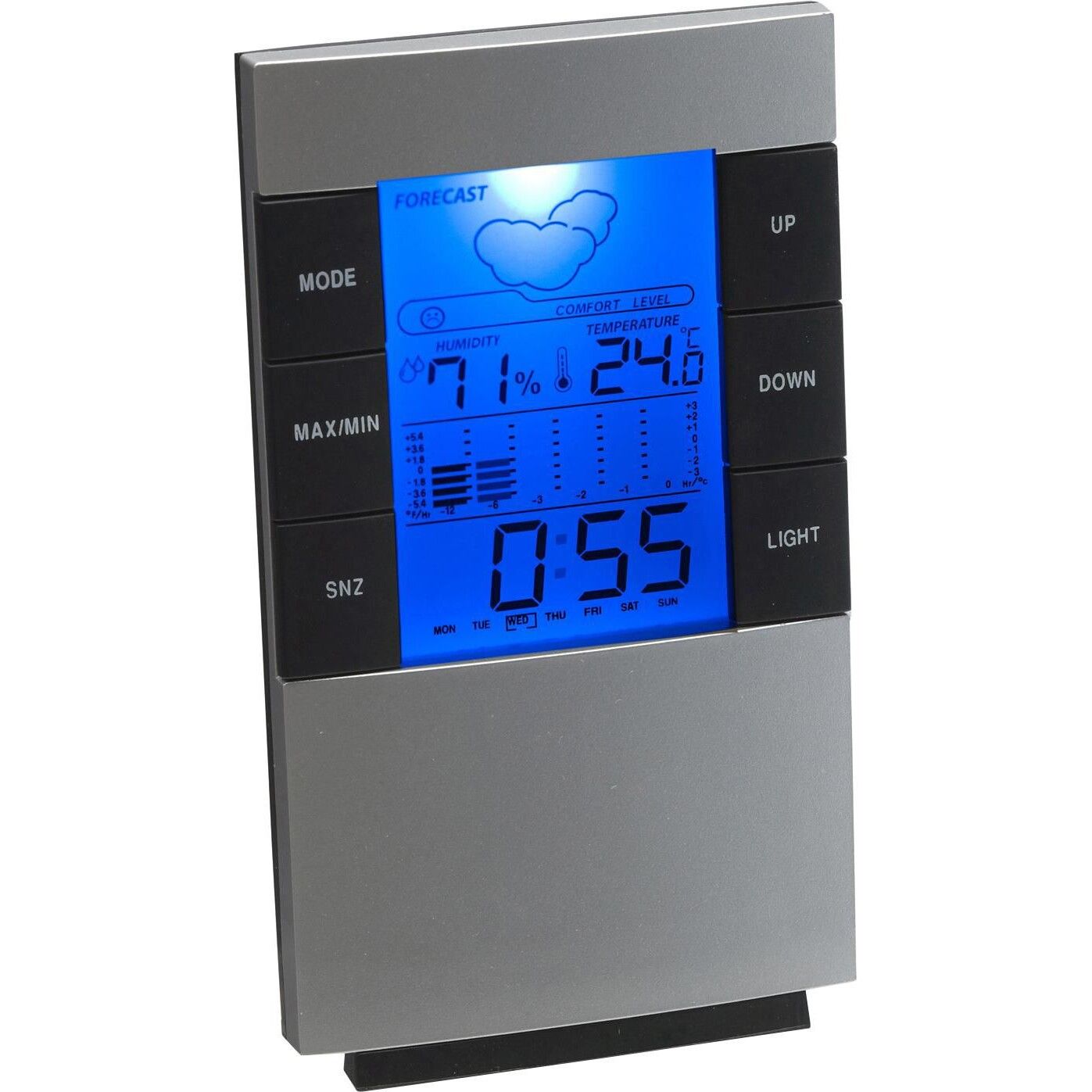 Wetterstation aus Kunststoff Griffin - silber-220
