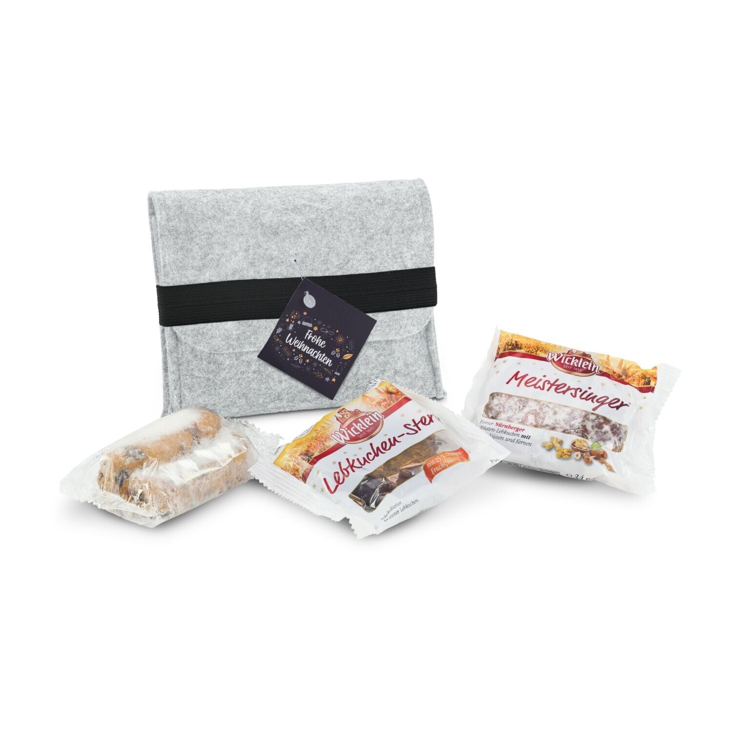 Geschenkset Filztasche mit Gebäck-110