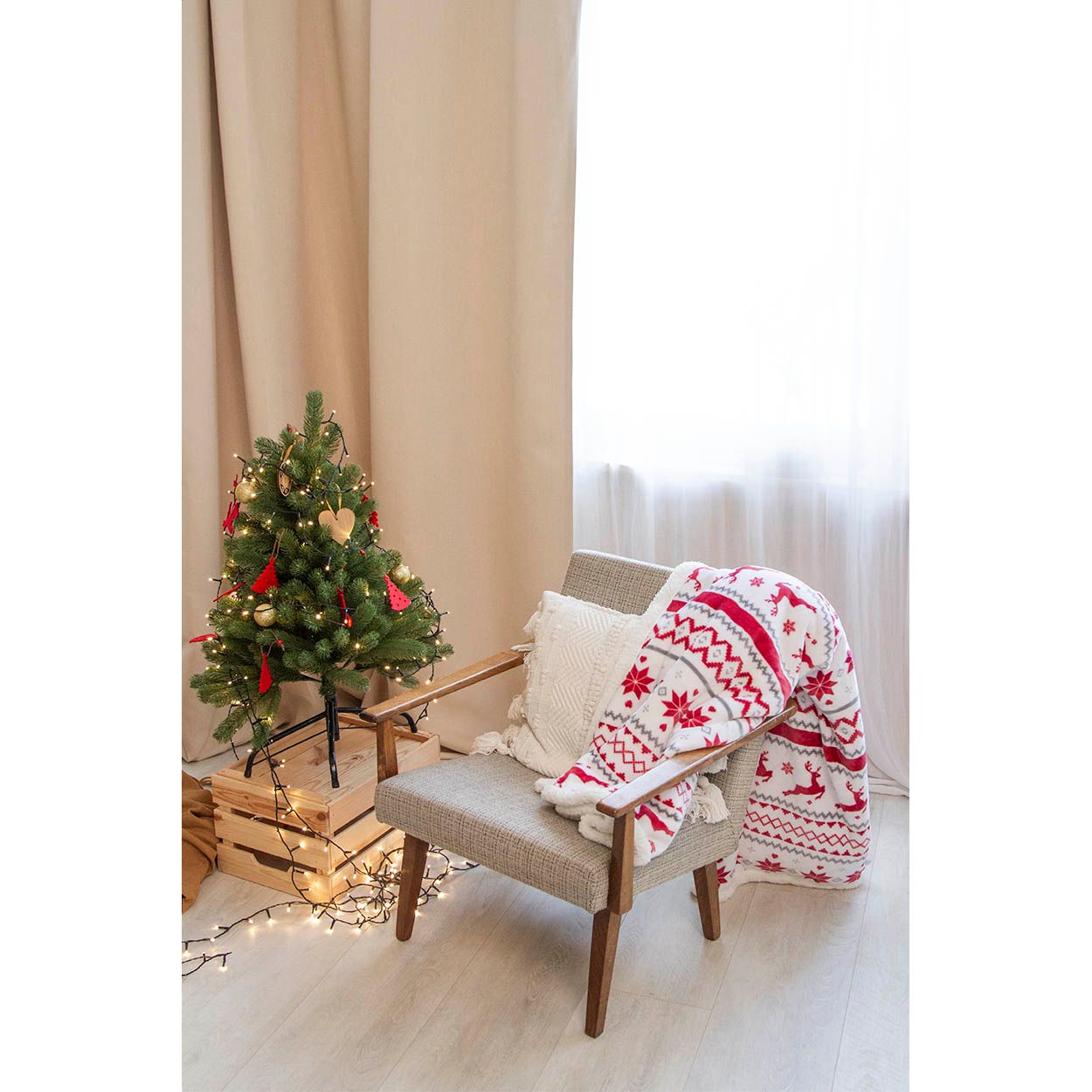 Hobborn RPET Weihnachtsdecke - mehrfarbig-376
