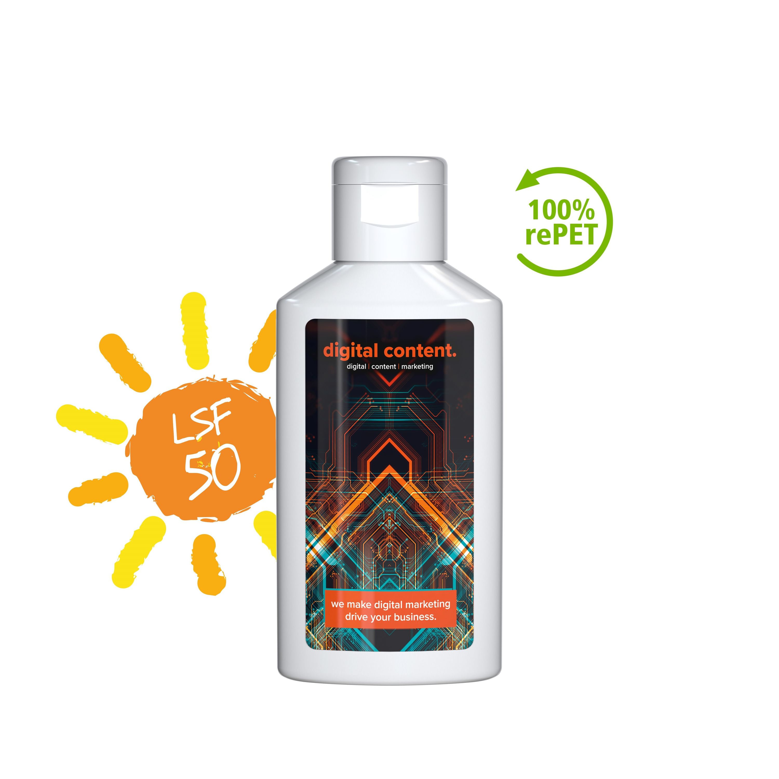50 ml Flasche Sonnenmilch LSF 50 (sensitiv) Body Label-142